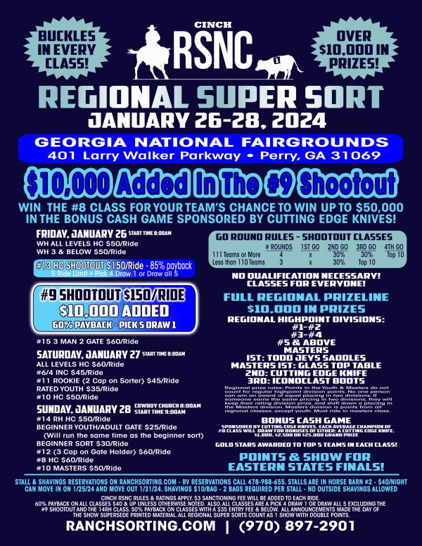 2024 South Eastern Regional Super Sort - STALLS